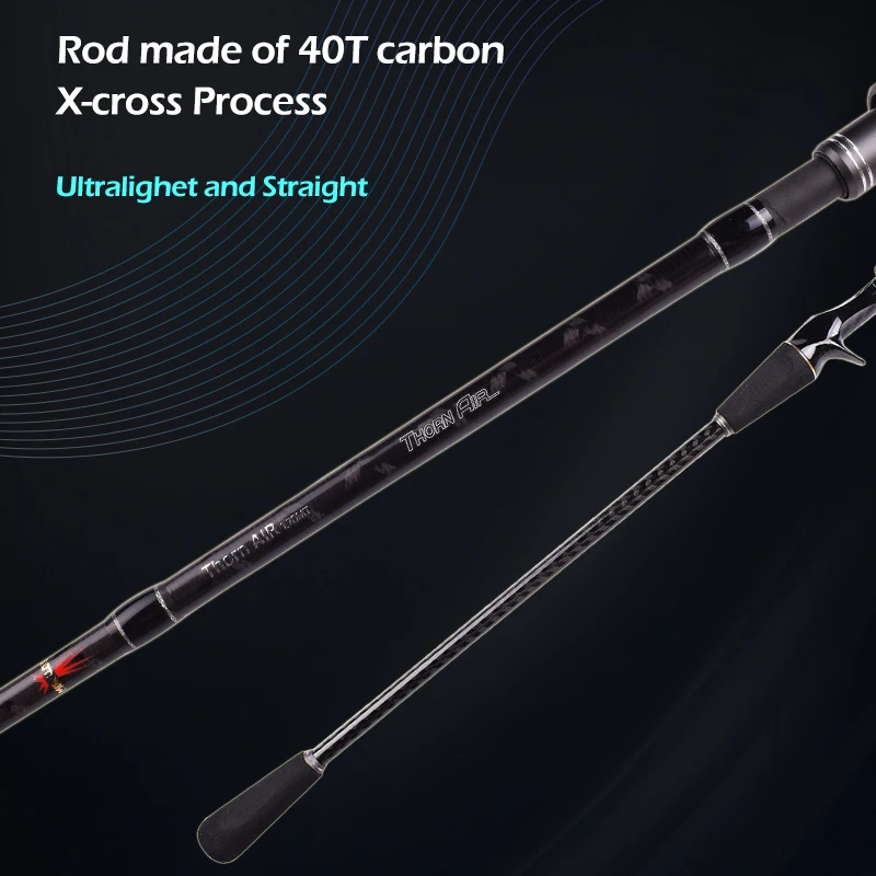 Mavllos-caña de pescar de pulpo Thorn, señuelo de guía en espiral, 60-120g ,40T, carbono Toray, calamar ultraligero, titanio, Jigging, caña de fundición - imagen 5