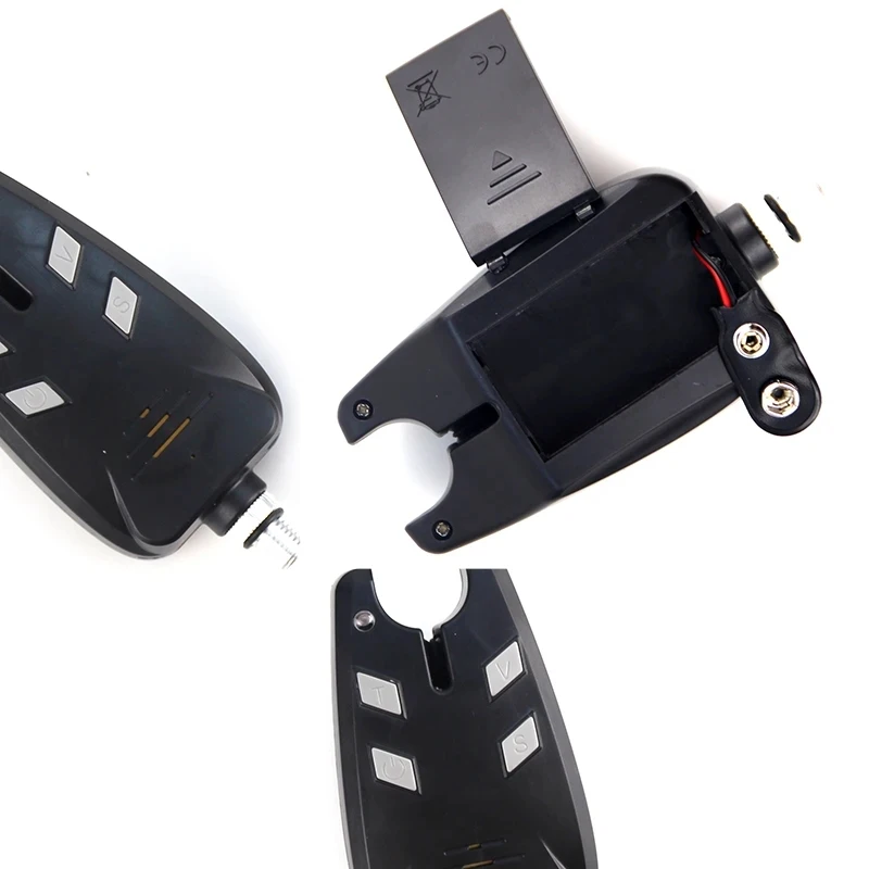 JSFUN-Indicador de alarmas de mordida de pesca, sistema de alerta de caña, colgador de pesca, Swinger, aparejos de pesca nocturnos, sensibilidad de tono de volumen - imagen 4