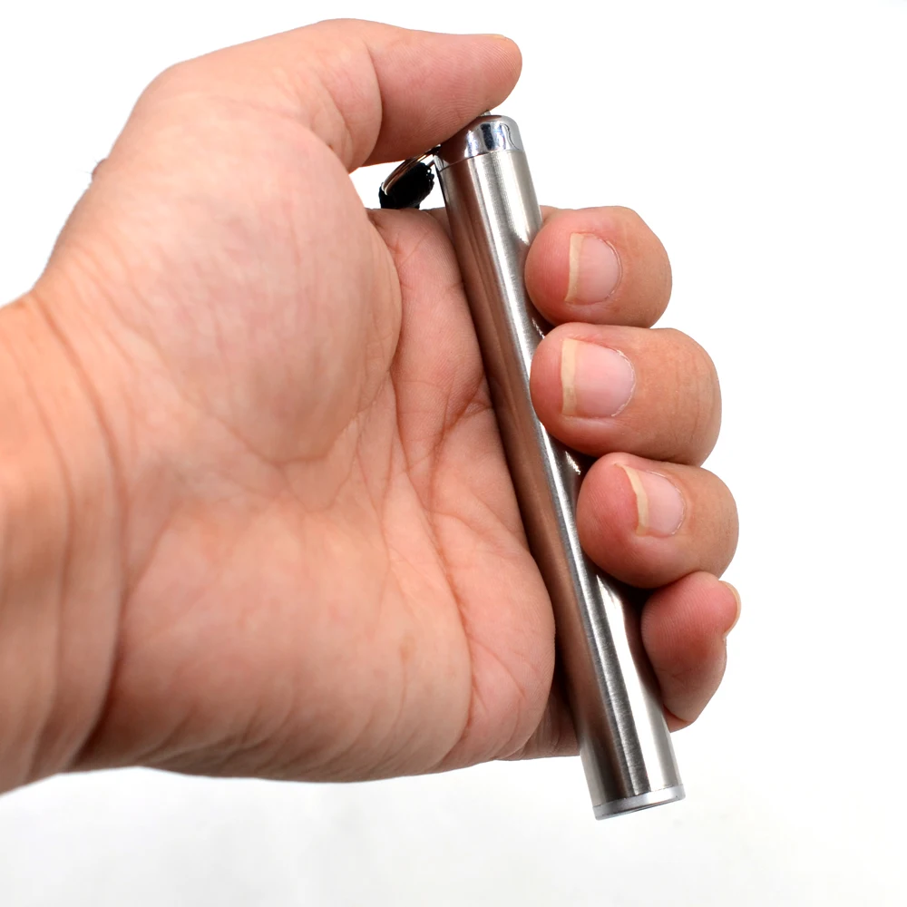 MNFT 1 Uds Mini linterna LED UV portátil de acero inoxidable 365nm atado de moscas linterna UV pesca linterna de luz de Flash al aire libre - imagen 5