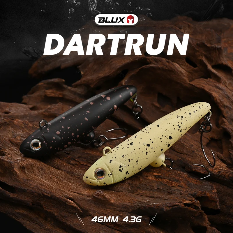 BLUX Dartrun 46mm 4,3g tapón de hundimiento sin labios señuelo de pesca Crankbait flujo área truchas dardos cebo Artificial de plástico aparejos - imagen 4