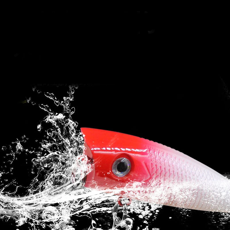 Señuelo de pesca Topwater, cebo duro con anzuelo triple, señuelo de manivela, aparejos artificiales, 6g, 7cm - imagen 3