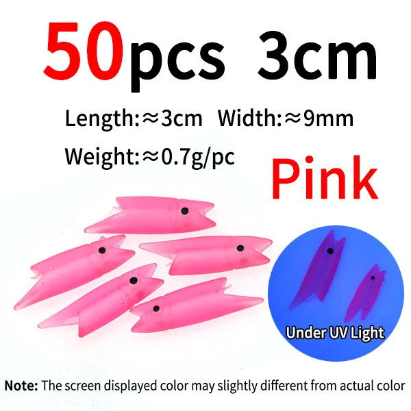 50pcs pink 3cm