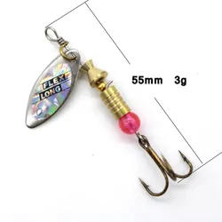 Señuelos metálicos Spinner – Cucharas artificiales con estuche