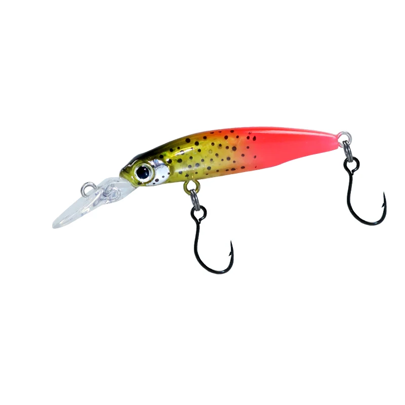 DUODUOYU 1 Uds nuevo hundimiento Mini Minnow señuelo de pesca 40mm 1,8g Wobbler Jerkbait cebo duro buceo 1m lubina agua dulce salada 8 #   gancho - imagen 5