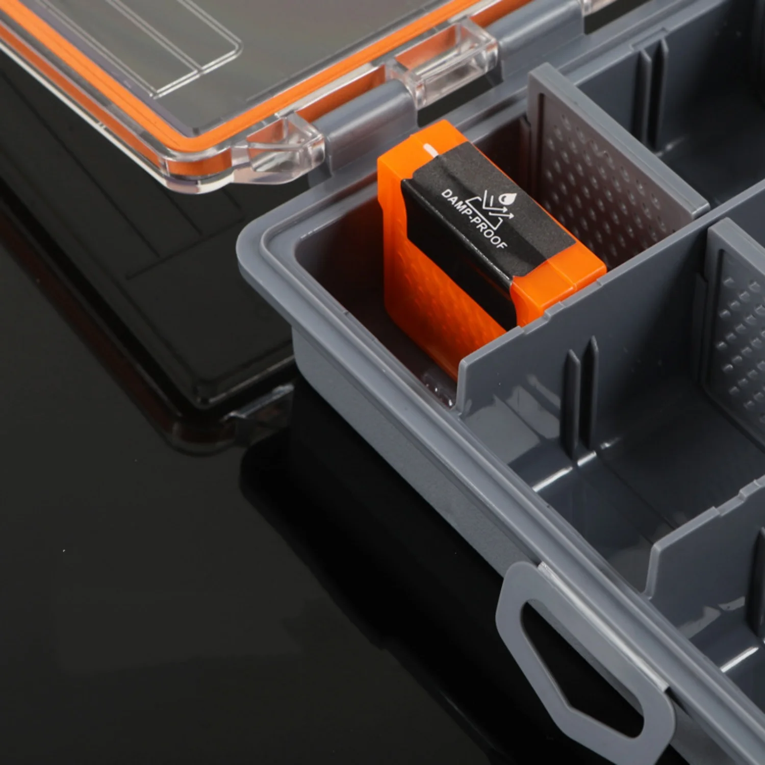 Caja de señuelos de pesca portátil, 24 rejillas, organizador de cebo de gran capacidad, Redworm Earthworm, caja de almacenamiento transpirable, accesorios de pesca - imagen 2