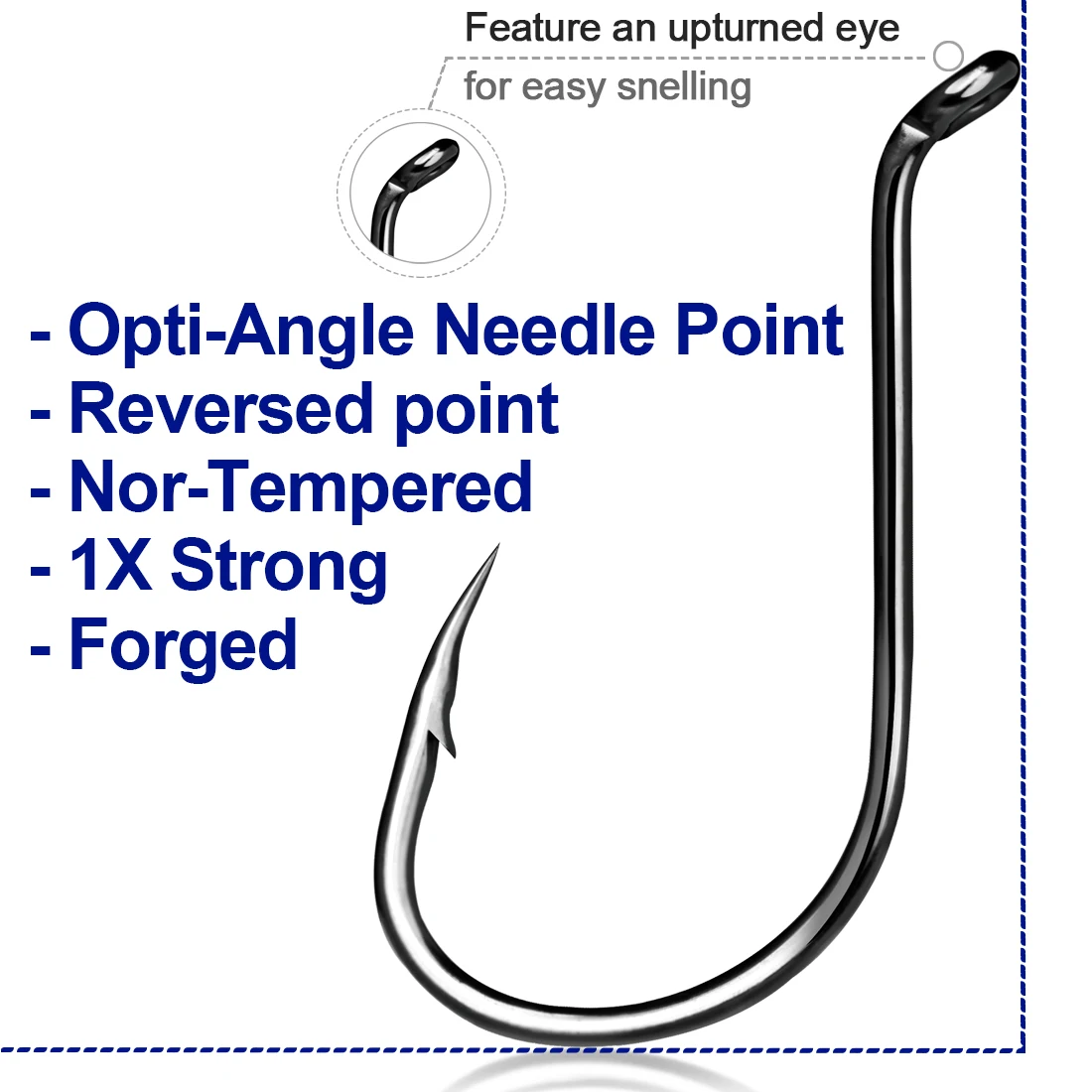FishTrip 100 Uds ~ 250 Uds anzuelos de pulpo de agua salada con caja juego de anzuelos de pesca de acero rico en carbono - imagen 3