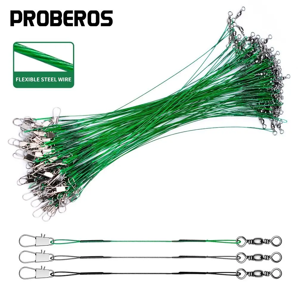 Giratorios con línea de plomo y hilo antimordida alto carbono - imagen 2
