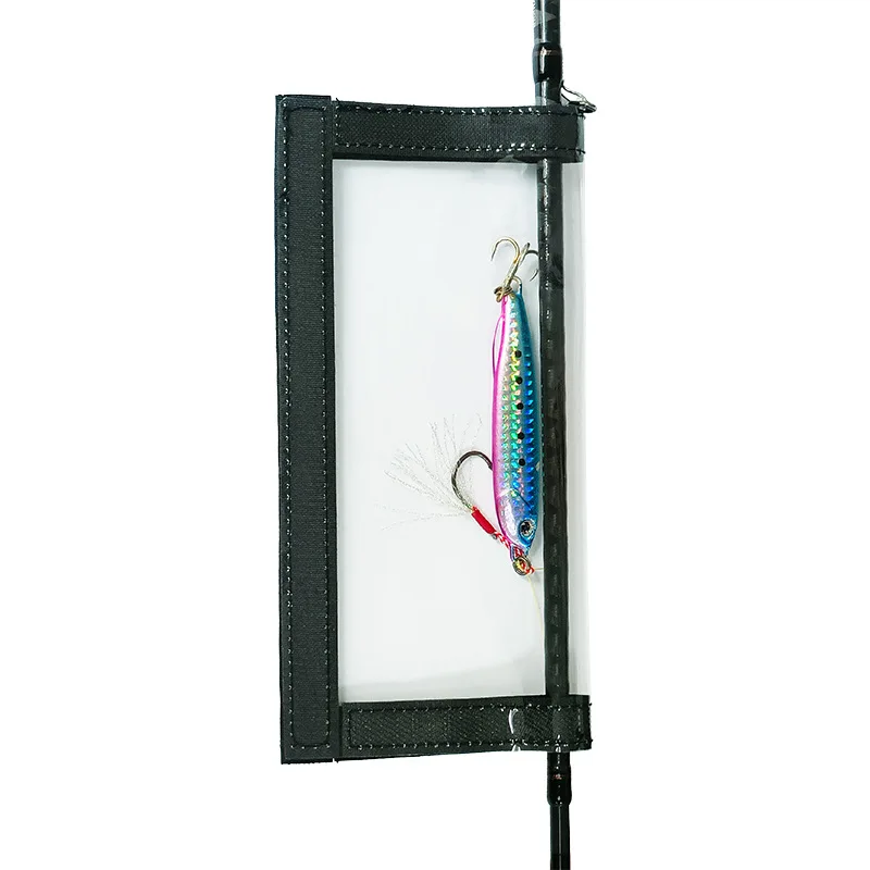 JSFUN 2 uds bolsa transparente de PVC para señuelos anzuelo de pesca envolturas protectoras funda bolsa portátil cebo aparejos de pesca bolsas de almacenamiento - imagen 3