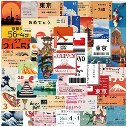 Pegatinas japonesas impermeables con motivos culturales para dispositivos