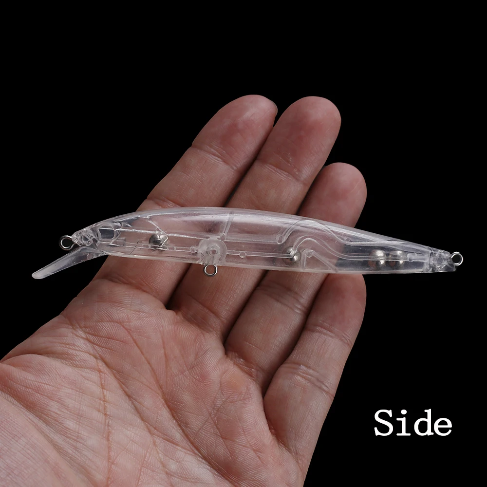 Chan'sHuang 20 piezas 9,6 CM/12 CM sonajero flotante sin pintar señuelo de pececillo cebo en blanco aparejos de pesca DIY - imagen 5