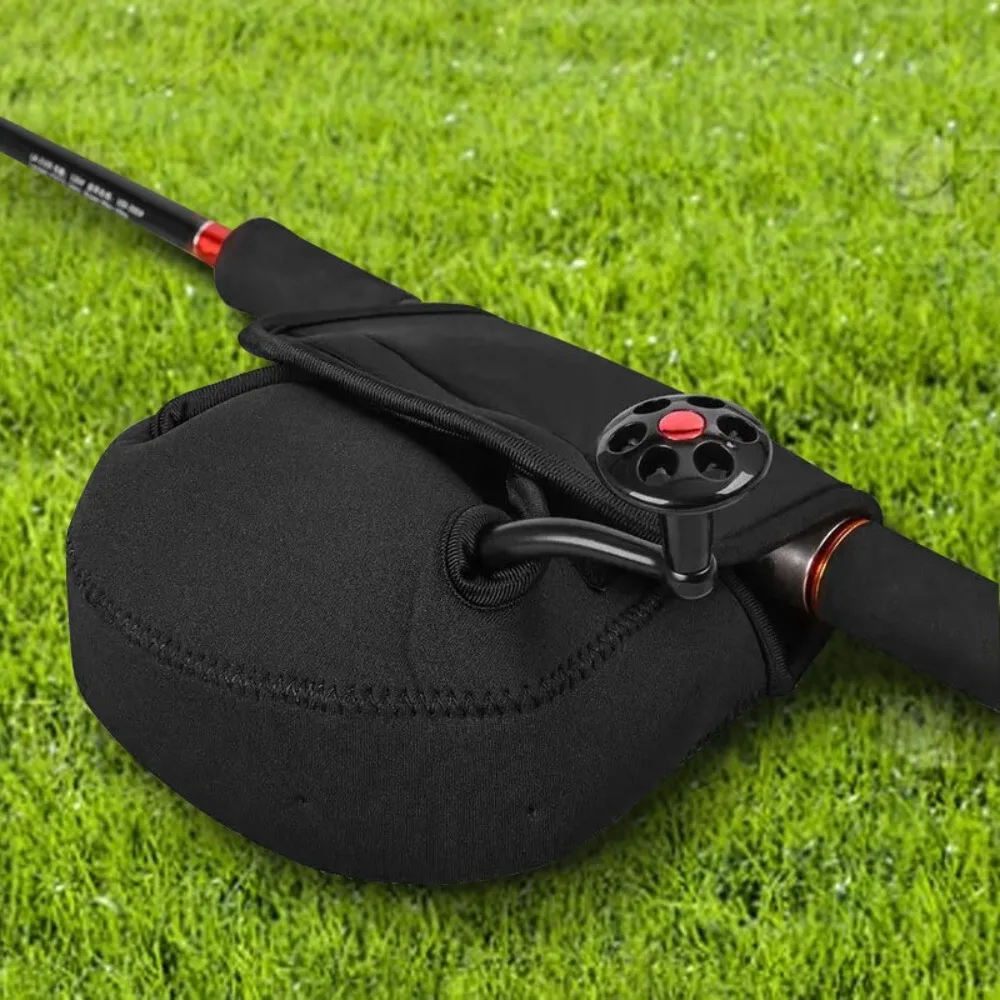 Funda duradera para carrete de pesca giratorio S/M/L, funda protectora impermeable, bolsa para carrete, paquete de rueda de almacenamiento de neopreno con forma de gota de agua para exteriores - imagen 3
