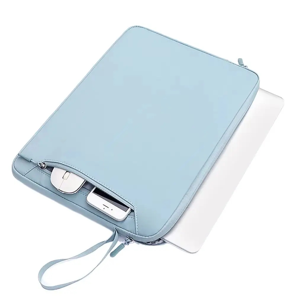 13,3 14,1 15,4 funda para portátil, bolsa ultrafina para portátil, bolsa protectora para tableta con asa portátil para Macbook Pro/Lenovo/HP/Dell - imagen 5