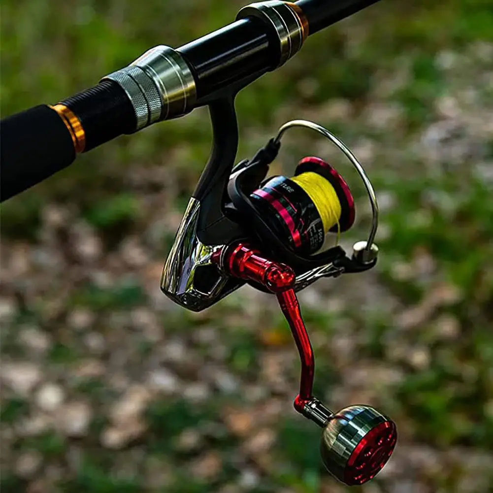 Mango de carrete de pesca giratorio, repuesto portátil, ligero, accesorios de aparejos de pesca de metal, envío directo - imagen 4