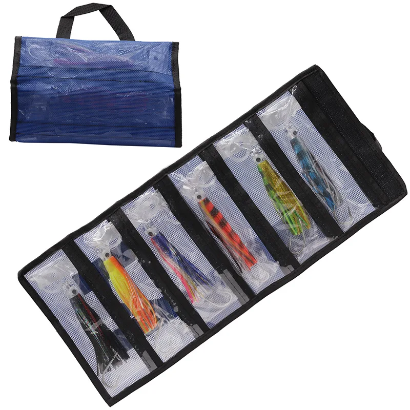 Señuelo de falda suave de pulpo con cabeza de resina, 6 uds., 54g83g127g, barco de aguas profundas, pesca, cebo grande para curricán, atún, Wahoo Mahi, Marlin, hundimiento rápido - imagen 2