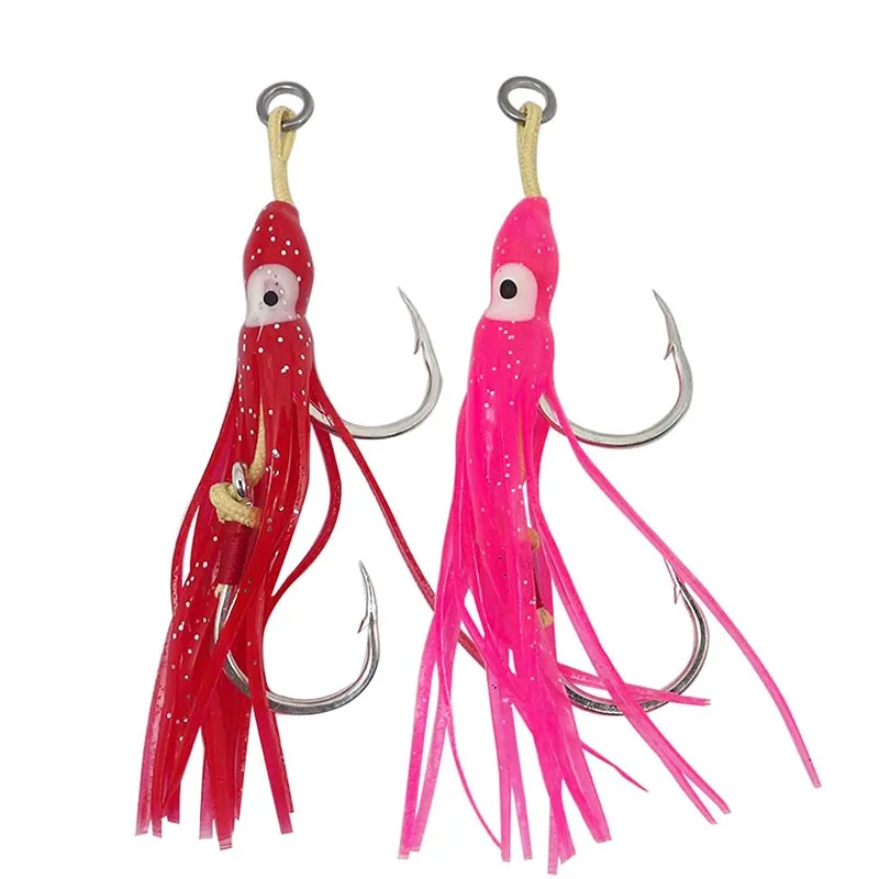 Anzuelos Auxiliares Simples y Dobles para Pesca Marina - imagen 4