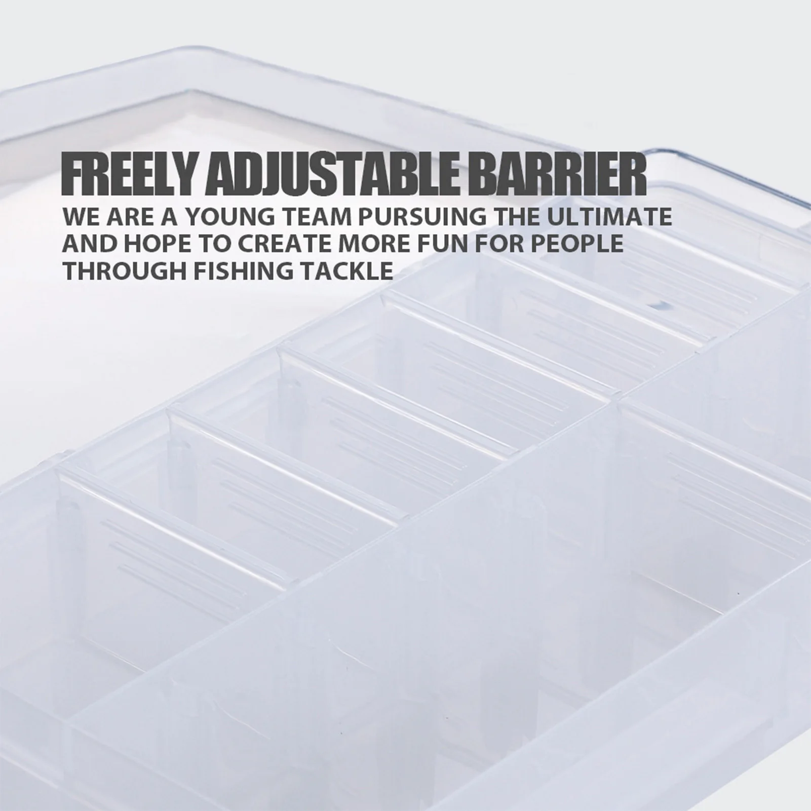 Caja de aparejos de pesca portátil, caja organizadora de 10 rejillas para señuelo de pesca, cebo, anzuelo, flotador, caja de almacenamiento de engranajes de pesca al aire libre - imagen 5