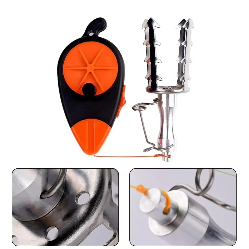 Removedor de anzuelos de acero inoxidable, construcción duradera, diseño multifuncional, recuperador de cebo de pesca, tamaño compacto, línea de 30M