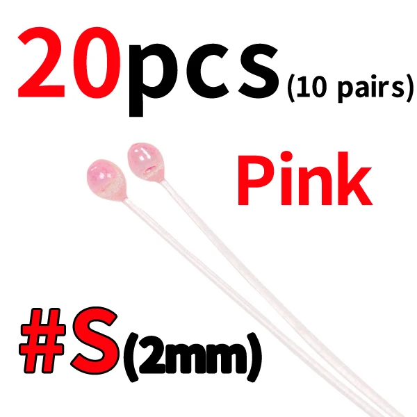 20pcs 2mm pink