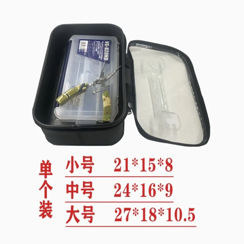 PAGEBASS-caja de almacenamiento de accesorios EVA, caja de equipo de pesca multifunción, subgrande, pequeña caja de cebo para pesca - imagen 4