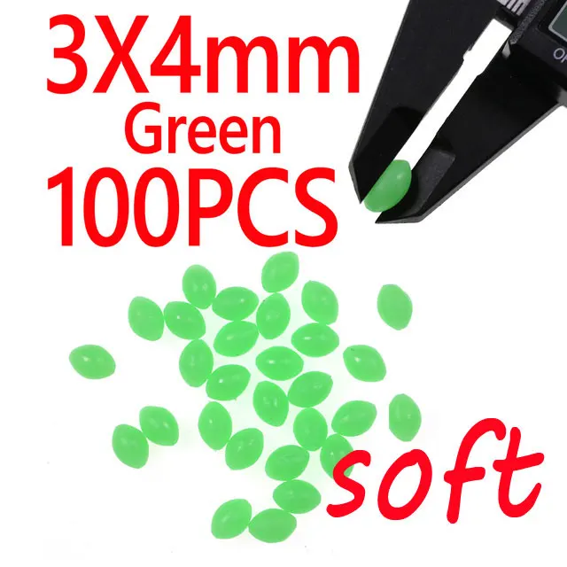 3X4mm Green 100pcs