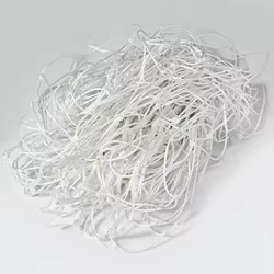 Red de fútbol de tamaño completo para post de portería de fútbol, entrenamiento deportivo juvenil, red de fútbol blanca de 180cm x 120cm