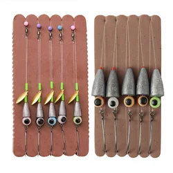 Kit Texas de aparejos para lubina con plomos bala y anzuelos variados