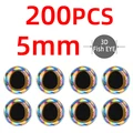 200pcs silvery 5mm