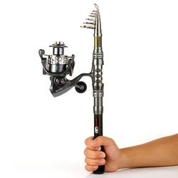 Sougayilang Caña Telescópica Carbono 3,3m - Combo Carrete