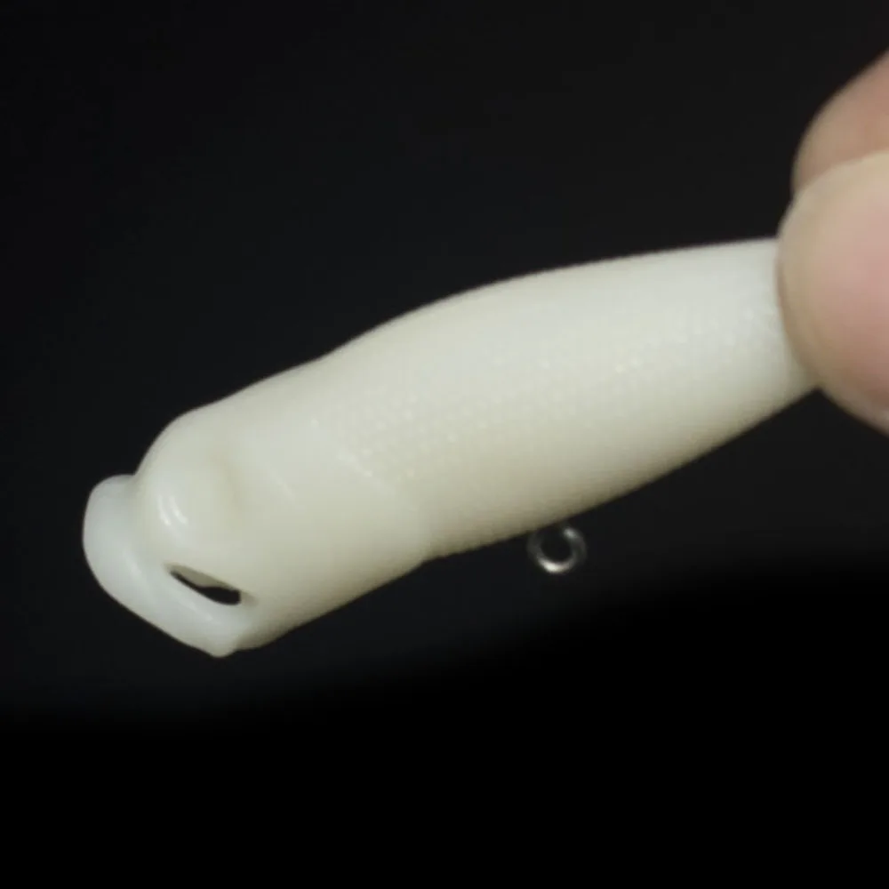 Countbass-señuelos duros flotantes en blanco, 10 Uds., 50mm/2 ", 3g/0,1oz, Topwater, Popper, cebos de pesca sin pintar, Wobblers - imagen 5