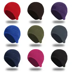 Gorro de lana Polar de invierno, gorro cálido y holgado para correr y ciclismo, gorros deportivos suaves para deportes al aire libre para hombres y mujeres