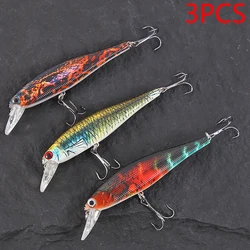 Señuelos para lucio Jerkbait Minnow Wobbler con ojos 3D