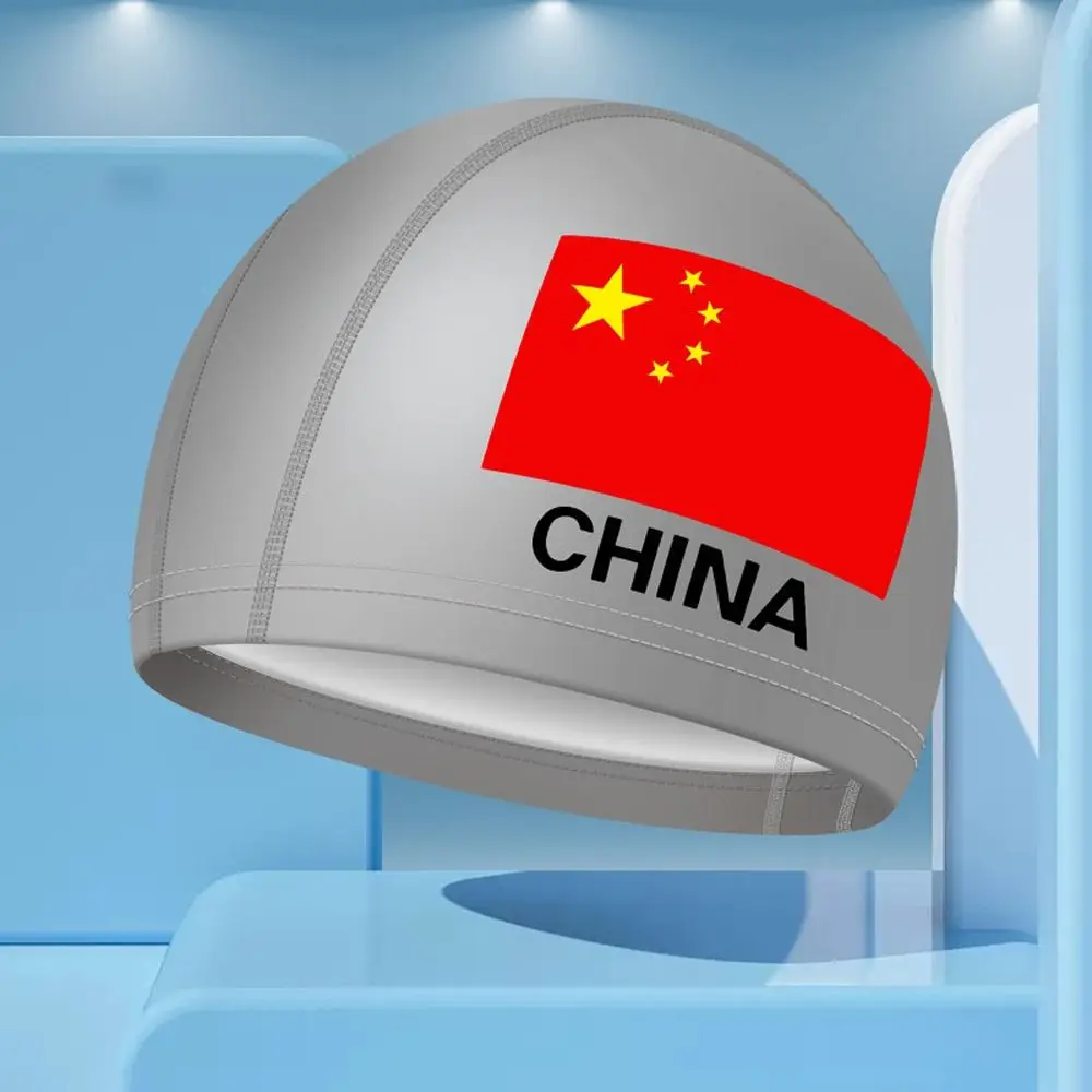 Tapa de natación con temática de China con diseño nacional de bandera