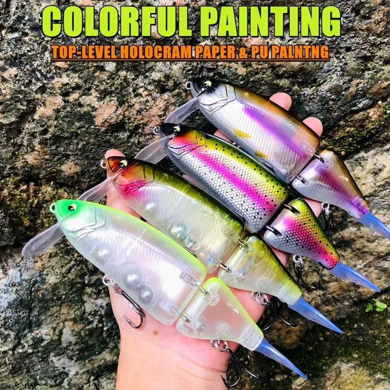 GREENSPIDER señuelo caliente cebo articulado 140mm 55g Swimbait Señuelos de Pesca cuerpo duro flotante lubina aparejos de cebo de pesca - imagen 2