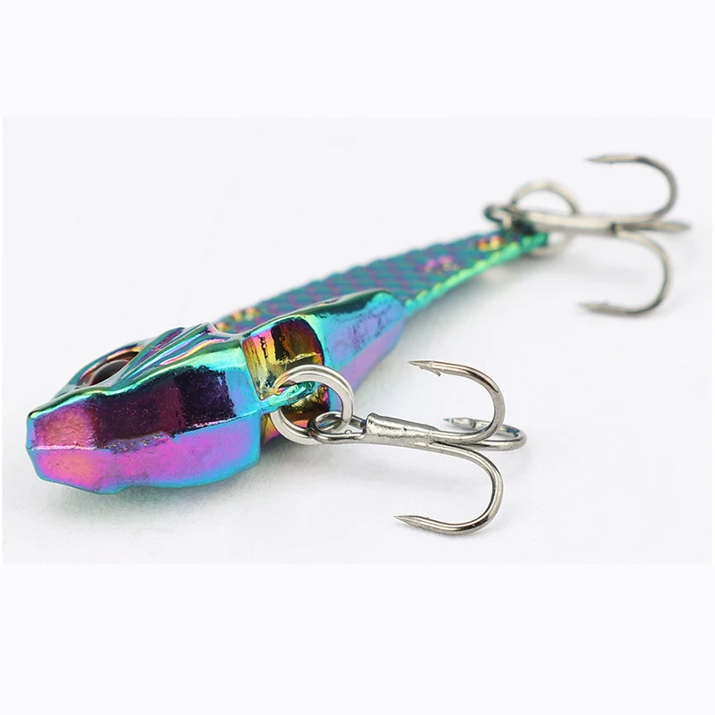 Señuelos de pesca VIB de Metal, 3g/7g/10g/15g/20G, cuchara vibratoria, Crankbaits, Wobbler que se hunde, Swimbait, plantillas de hielo, aparejos de cebo Artificial - imagen 5
