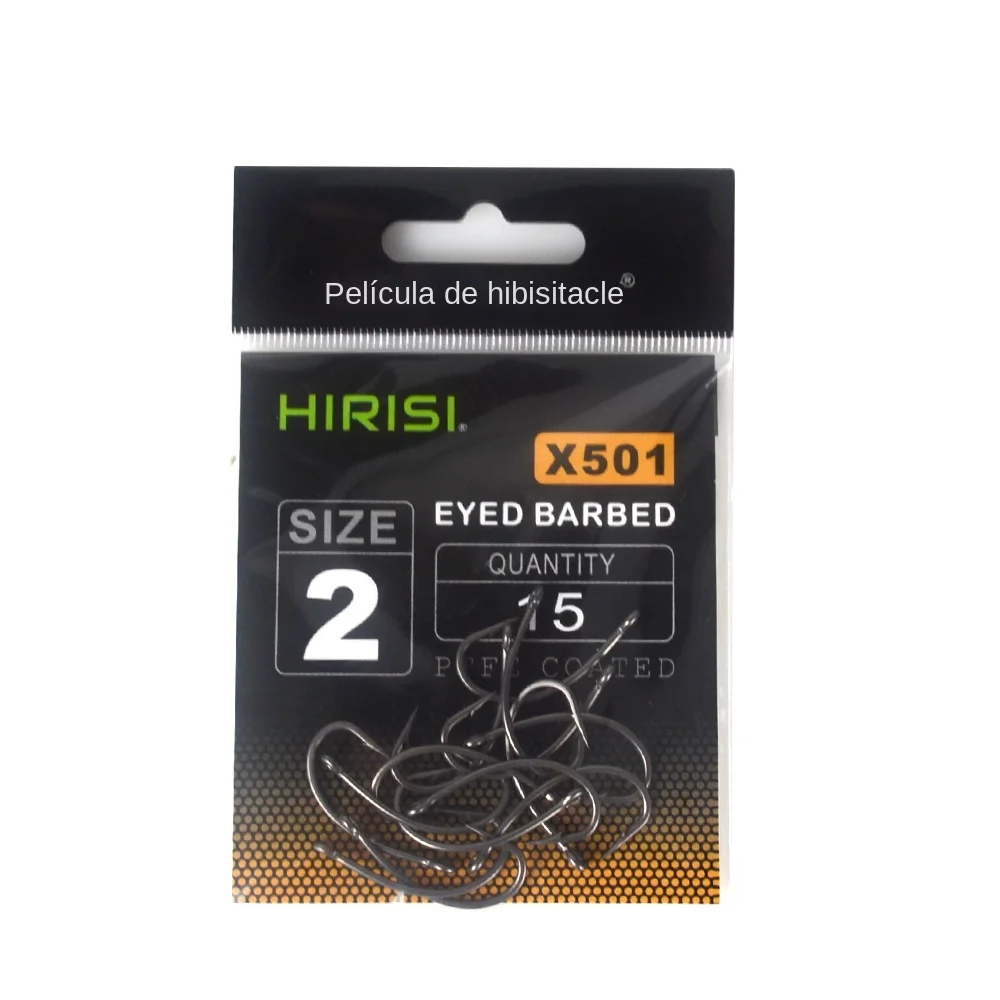 Anzuelo X501 de púas para carpa – Acero inoxidable PTFE alto carbono - imagen 5