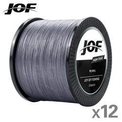 JOF X12 Sedal trenzado PE – Resistencia 35-150LB para mar