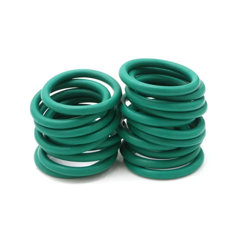 10 Uds CS3.5mm OD 10 ~ 100mm verde FKM caucho de flúor junta tórica junta de sellado aceite de aislamiento resistencia a altas temperaturas verde - imagen 3