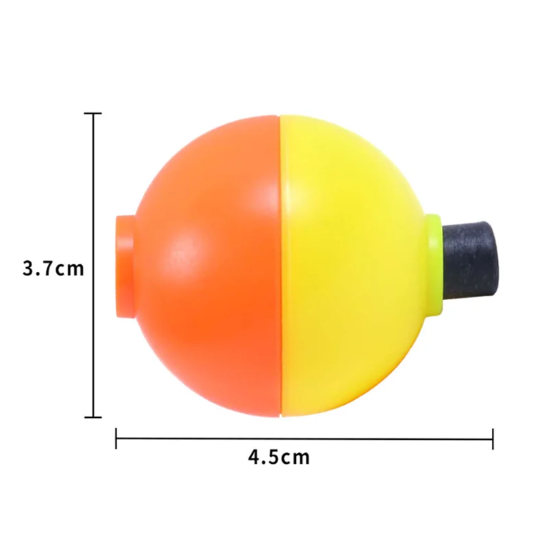 Flotador de espuma de pesca, boya de forma redonda ponderada, Bobber, indicadores de huelga de espuma EVA, anillo, flotador de bola ultrasónico, equipo de pesca esférico - imagen 2