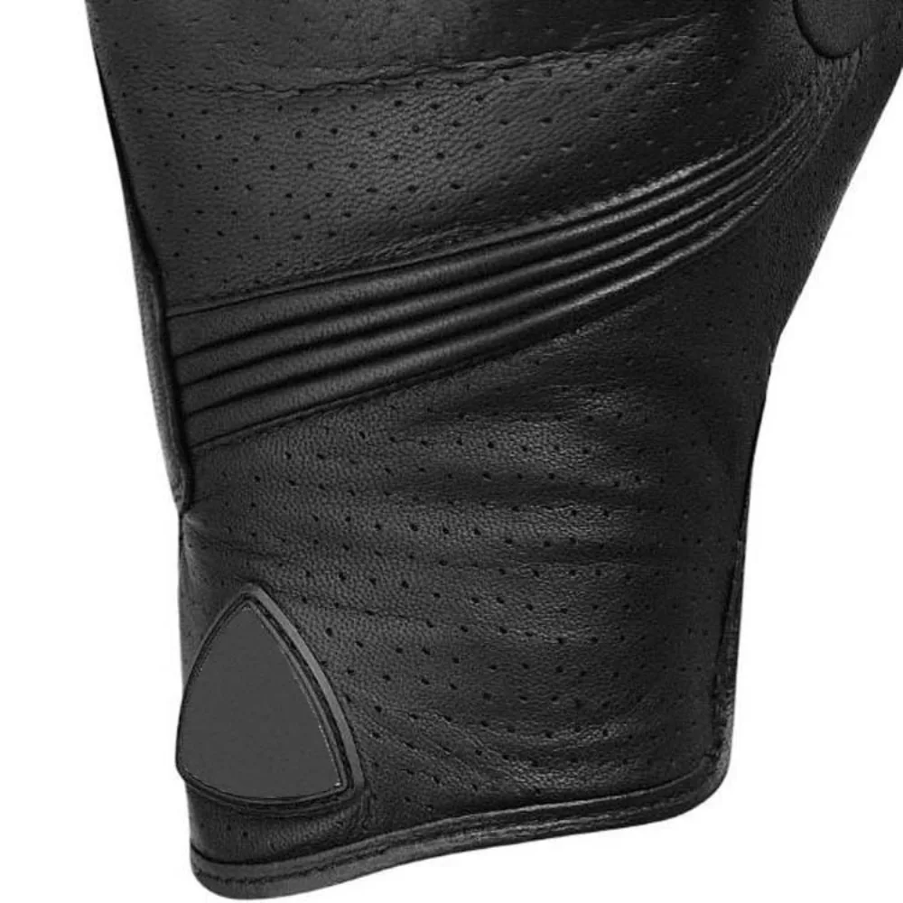 Nuevos guantes de cuero Vintage resistentes al desgaste guantes de motocicleta para hombres con pantalla táctil guantes de ciclismo negros antideslizantes Motobiker - imagen 2