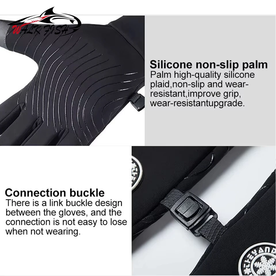 Guantes WALK FISH invierno pesca – Impermeables y acolchados - imagen 4
