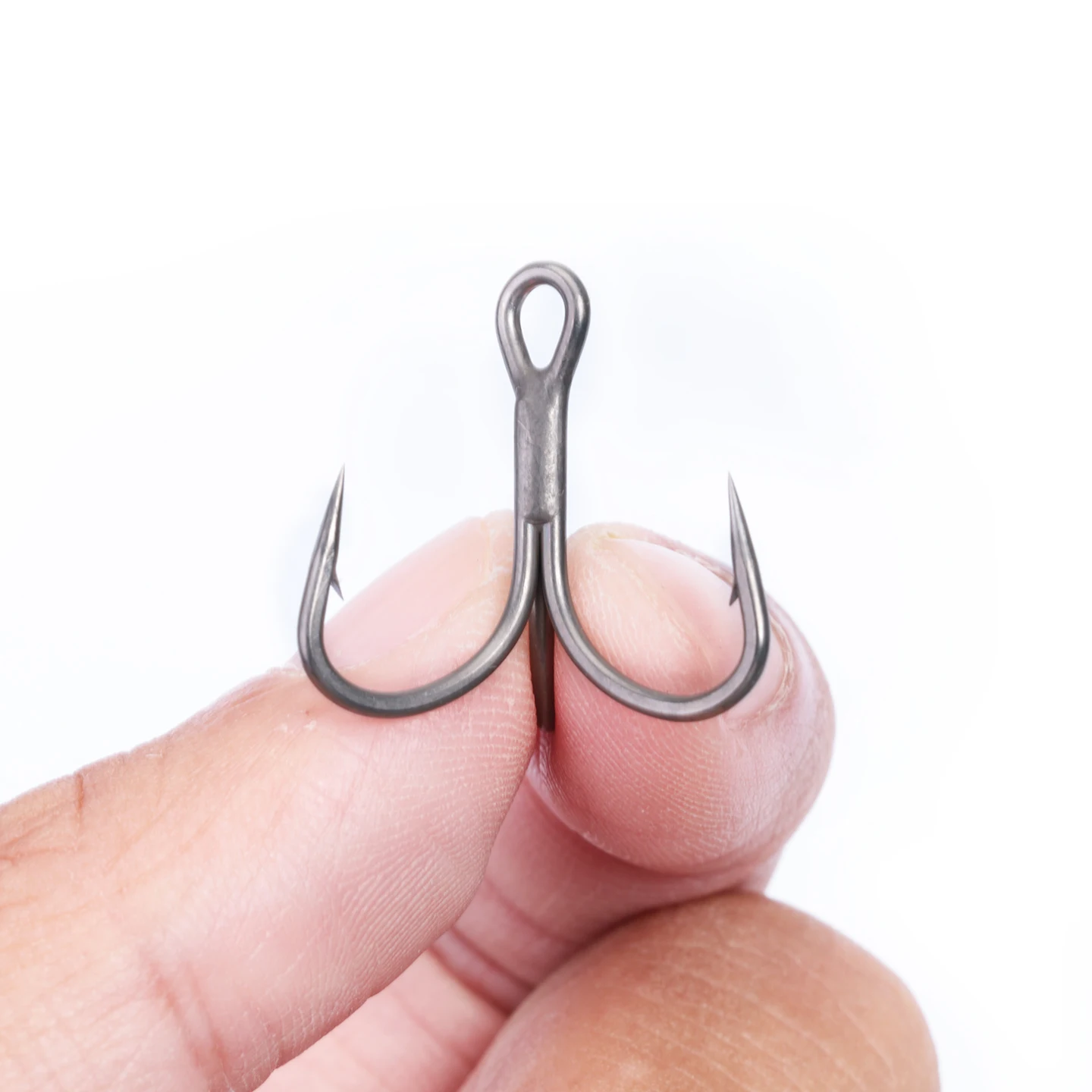 OUTKIT 10 Uds 6022 gancho triple recubierto de teflón 4x fuerte súper afilado 4-16 #   Aparejos de pesca con anzuelos triples de mar de acero de aleación antioxidante - imagen 4