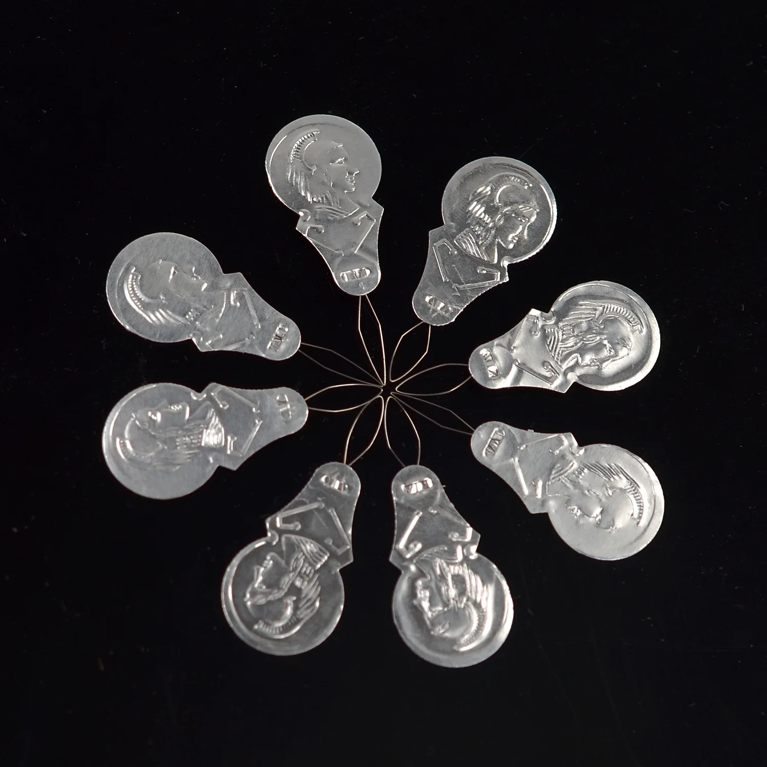 50 Uds. Enhebrador de agujas de alambre de arco máquina de inserción de puntadas herramienta de hilo de coser a mano - imagen 2