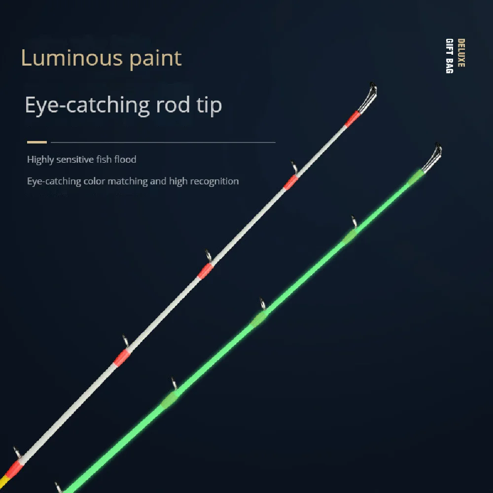 Caña de pescar de fundición larga de mar de fibra de carbono, caña de anzuelo de barco, punta noctilucente, señuelo oceánico, cañas de Surf Jigging, caña costera Fuji, 50 # - imagen 5