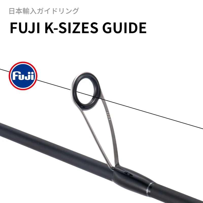 Nuevo MADMOUSE Fuji Guide Blue HUNTER juego de luz caña de pescar 6102UL /722UL punta sólida giratoria caña de pescar de agua salada para peces de roca - imagen 2