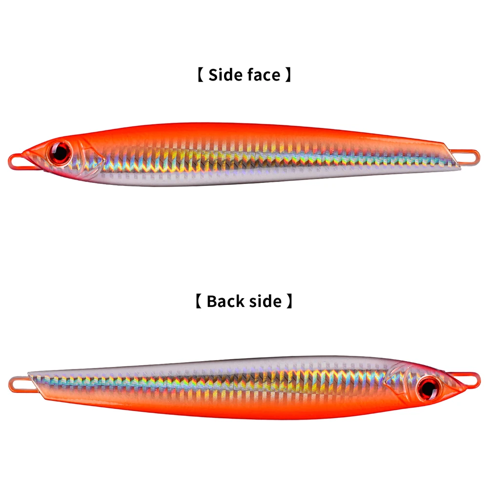 PROBEROS-señuelo de Metal para pesca Jigbait, con anzuelos y plumas, para mar profundo, Jigging, 250G/17CM - imagen 4