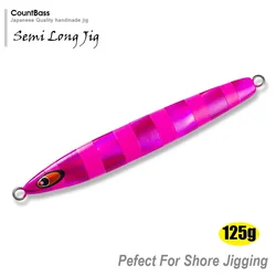 Countbass 125g Slow Jig – Metal color glow agua salada