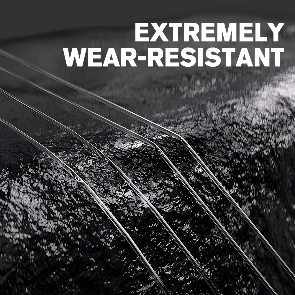 Línea de pesca XULTRA Premium 100% con revestimiento de fluorocarbono japonés, línea líder de carbono monofilamento de nailon de 100M de abrasión de alta resistencia - imagen 4