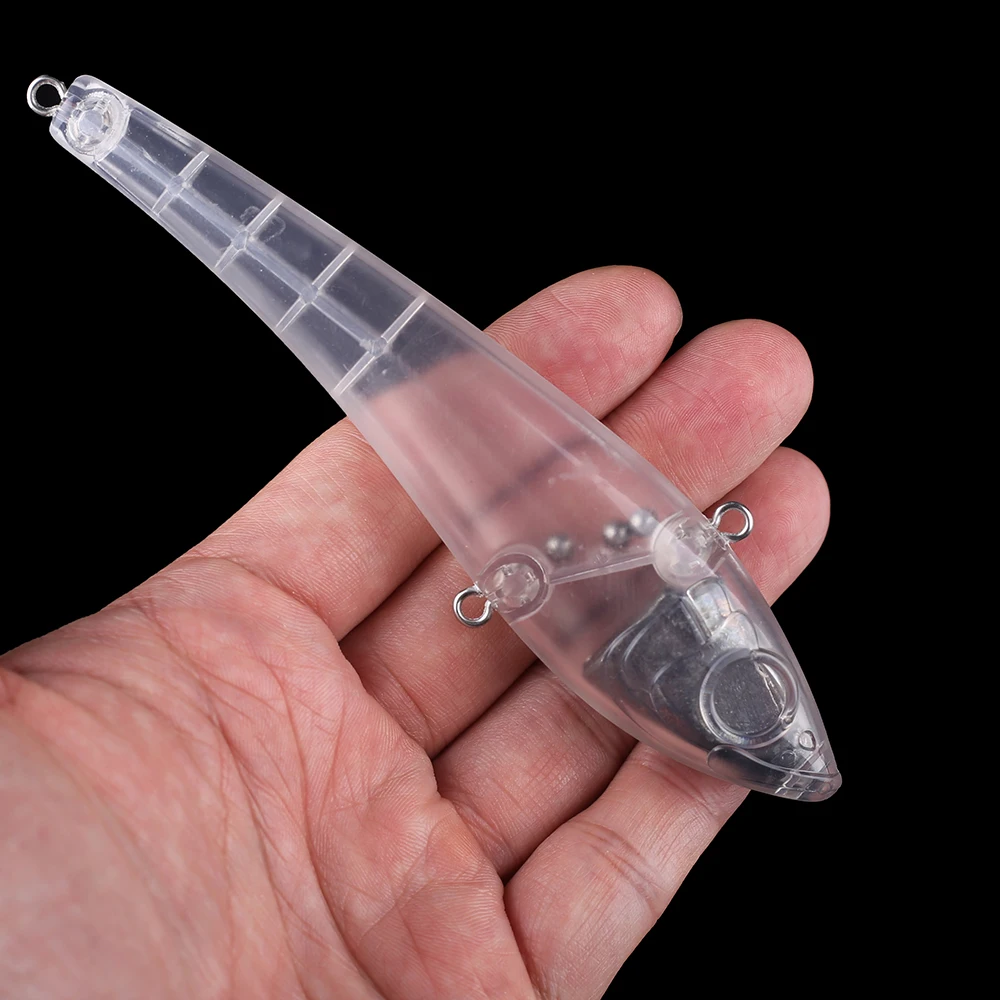 Chan'sHuang-Cebo en blanco sin pintar de 5 piezas, 14cm, 74g, sonajero que se hunde, lápiz, señuelo de pesca Artificial hecho a mano - imagen 5