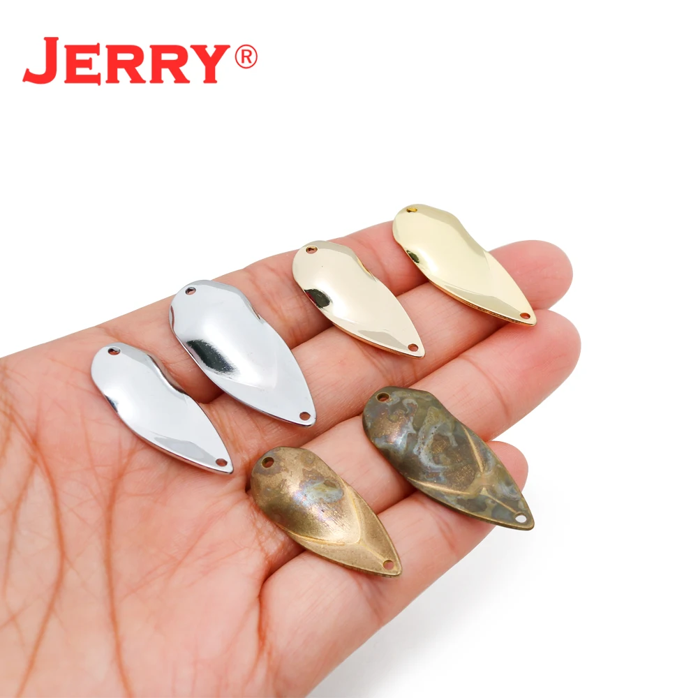 Jerry 50 Uds 2,5g 3,5g plata sin pintar área trucha cuchara señuelos cebo duro Artificial Pesca parpadeantes Wobbler Spinner cebo - imagen 3