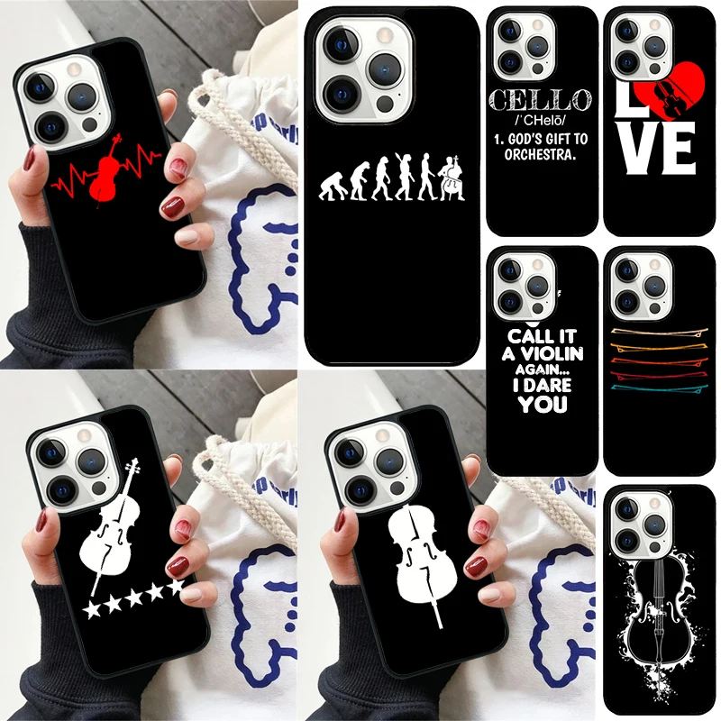 Funda de teléfono violonchelo para iPhone 17 Air 16 15 14 12 13 PLUS 11 PRO MAX - imagen 2